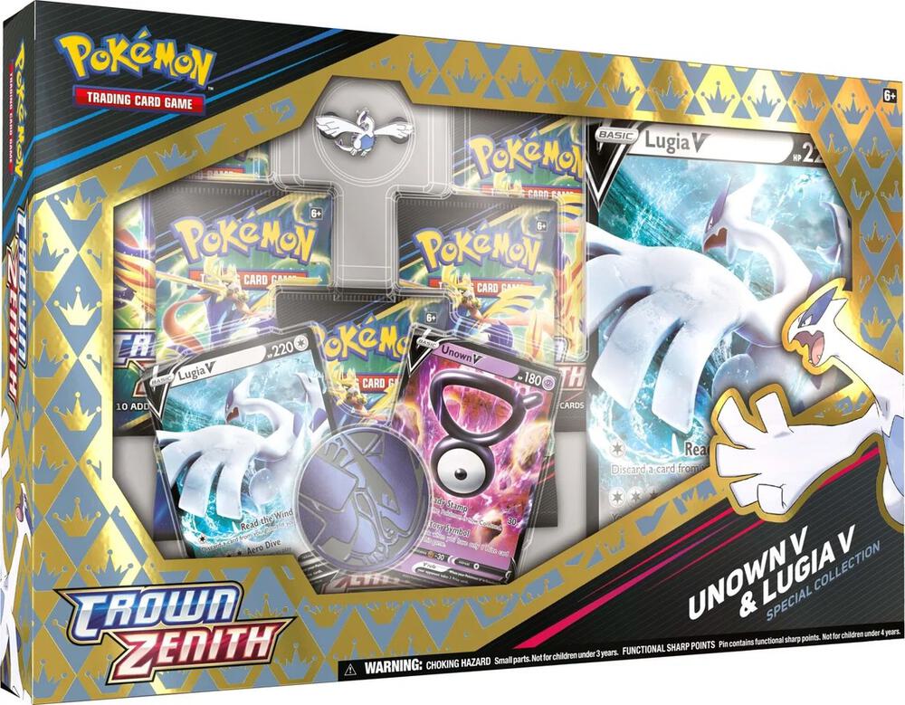 VortexRelic — Unown V & Lugia V Pokemon Crown Zenith Special Collection Box – Official Pokemon TCG Product by VortexRelic