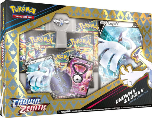 VortexRelic — Unown V & Lugia V Pokemon Crown Zenith Special Collection Box – Official Pokemon TCG Product by VortexRelic