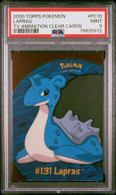 VortexRelic — Lapras 2000 Topps Pokemon TV Animation - Clear PSA 9 – Official Pokemon TCG Product by VortexRelic