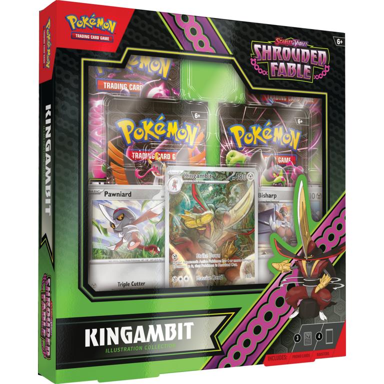 VortexRelic — Pokemon Scarlet & Violet Shrouded Fable Kingambit Illustration Collection 6 Box Case – Official Pokemon TCG Product by VortexRelic