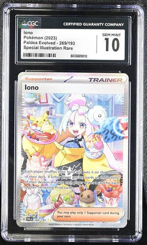 VortexRelic — Iono 2023 Pokemon Paldea Evolved Special Illustration Rare holo #269/193 CGC 10 – Official Pokemon TCG Product by VortexRelic
