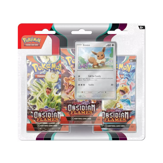 VortexRelic — Pokemon Scarlet & Violet Obsidian Flames 3 Pack Blister Pack 24 Pack Box – Official Pokemon TCG Product by VortexRelic