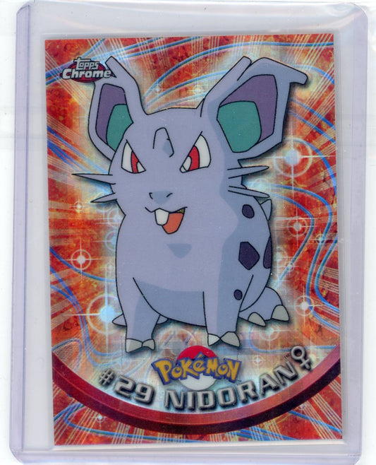 VortexRelic — Nidoran 2000 Topps Chrome Pokemon Tekno Refractor #29 – Official Pokemon TCG Product by VortexRelic