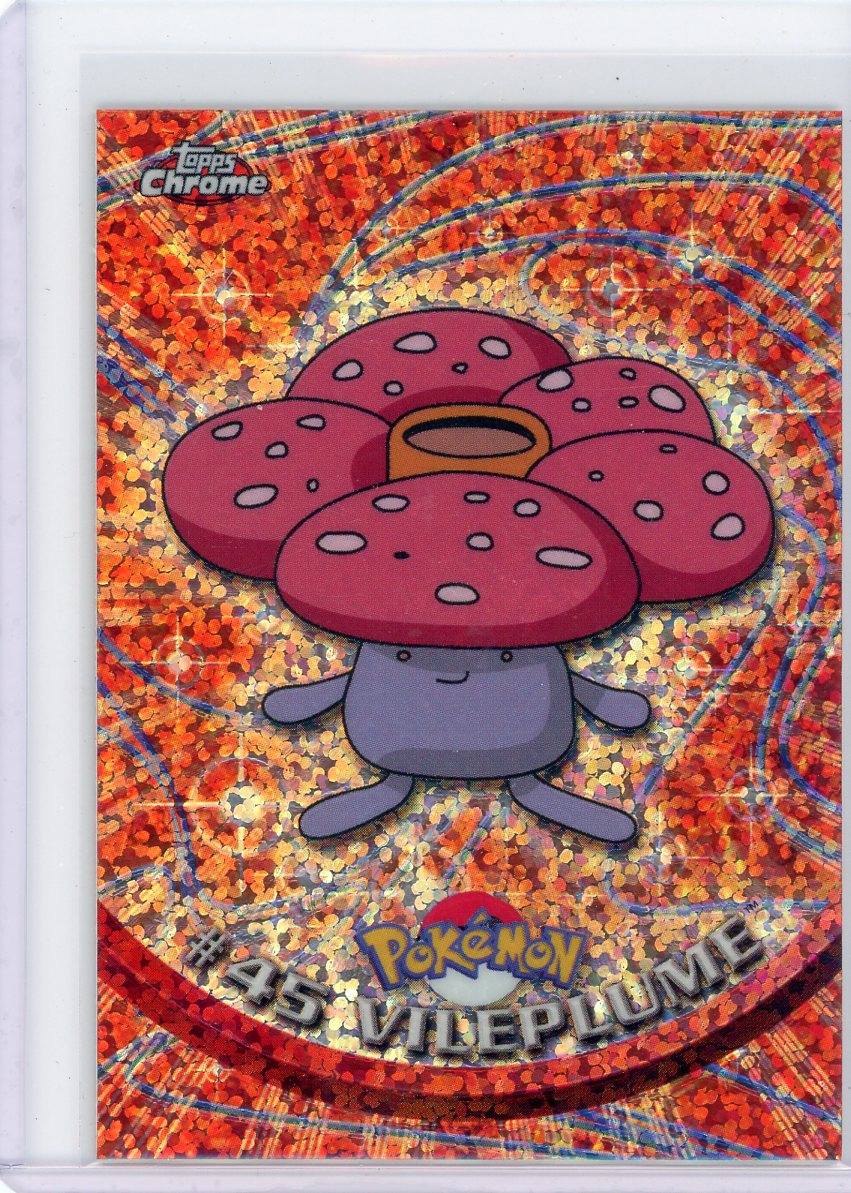 VortexRelic — Vileplume 2000 Pokemon Topps Chrome Sparkle Refractor #45 – Official Pokemon TCG Product by VortexRelic