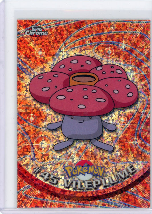 VortexRelic — Vileplume 2000 Pokemon Topps Chrome Sparkle Refractor #45 – Official Pokemon TCG Product by VortexRelic