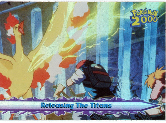 VortexRelic — Releasing The Titans Holo Blue Logo Pokemon The Movie 2000 – Official Pokemon TCG Product by VortexRelic
