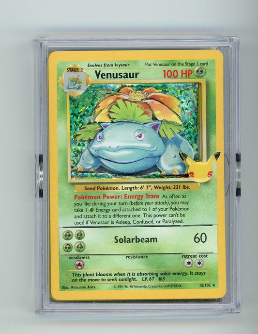 VortexRelic — Venusaur 1998 Pokemon / Celebrations 3-layer custom card art by Do or Dye Designs – Official Pokemon TCG Product by VortexRelic