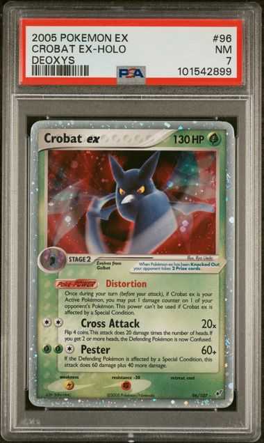 VortexRelic — Crobat ex Pokemon Deoxys #96/107 PSA 7 – Official Pokemon TCG Product by VortexRelic
