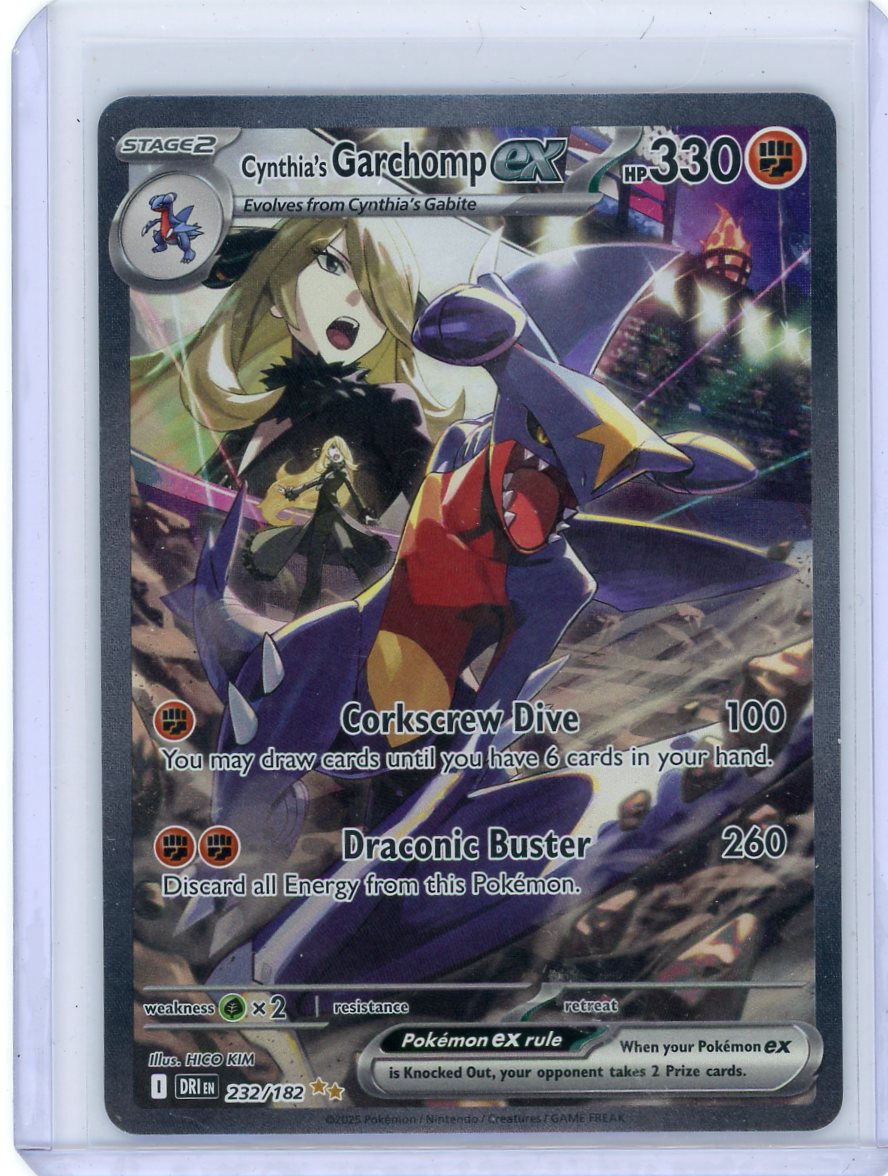 VortexRelic — Cynthia's Garchomp ex Pokemon Destined Rivals Special Illustration Rare #232/182 – Official Pokemon TCG Product by VortexRelic