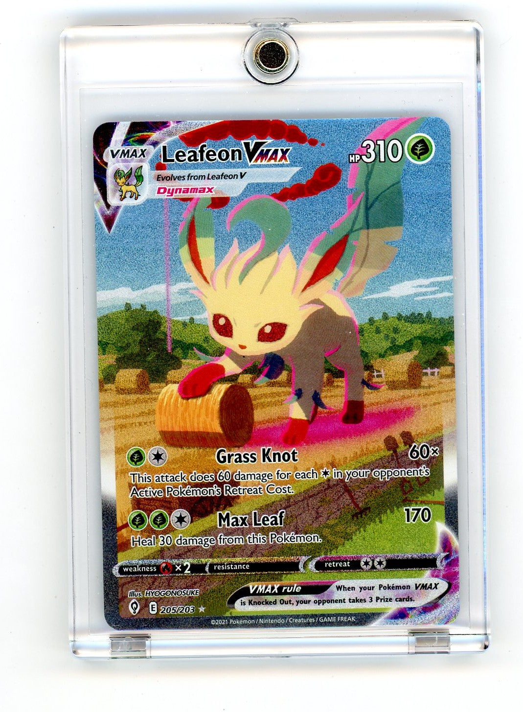 VortexRelic — Leafeon Vmax Pokemon Evolving Skies Alternate Art #205/203 – Official Pokemon TCG Product by VortexRelic