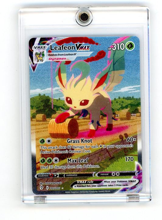 VortexRelic — Leafeon Vmax Pokemon Evolving Skies Alternate Art #205/203 – Official Pokemon TCG Product by VortexRelic