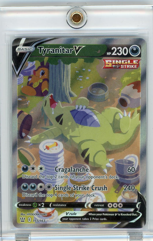 VortexRelic — Tyranitar V Pokemon Battle Styles Alternate Full-Art 155/163 – Official Pokemon TCG Product by VortexRelic