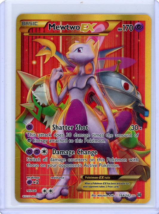 VortexRelic — Mewtwo EX Pokemon BREAKthrough Gold Secret Rare #164/162 – Official Pokemon TCG Product by VortexRelic
