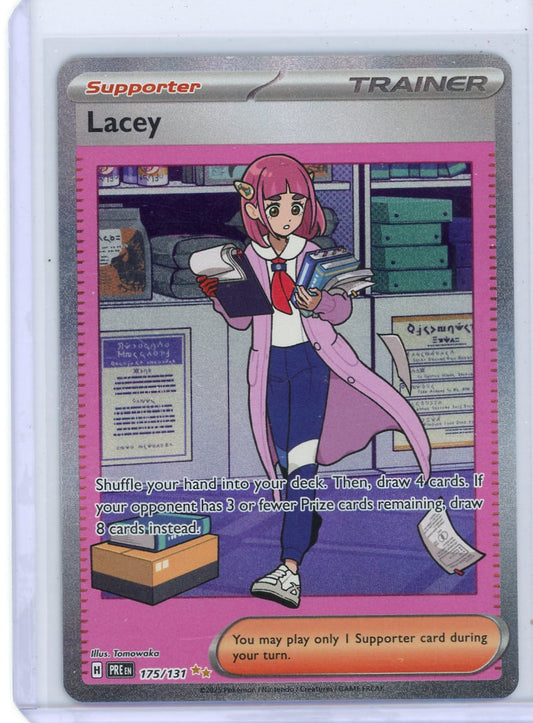 VortexRelic — Lacey Pokemon Prismatic Evolutions Special Illustration Rare #175/131 – Official Pokemon TCG Product by VortexRelic