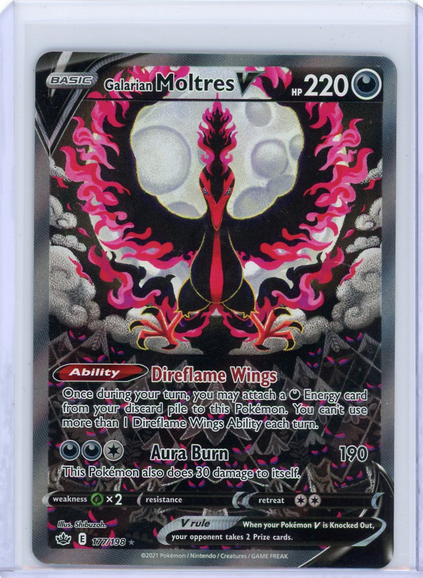 VortexRelic — Galarian Moltres V Pokemon Alternate Art #177/198 – Official Pokemon TCG Product by VortexRelic