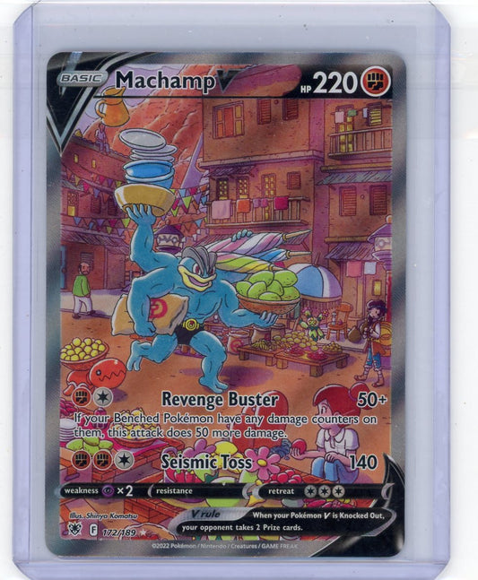 VortexRelic — Machamp V Pokemon Astral Radiance Alternate Full-Art #172/189 – Official Pokemon TCG Product by VortexRelic