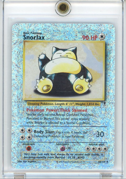 VortexRelic — Snorlax 2002 Pokemon Legendary Collection reverse holo #64/110 – Official Pokemon TCG Product by VortexRelic