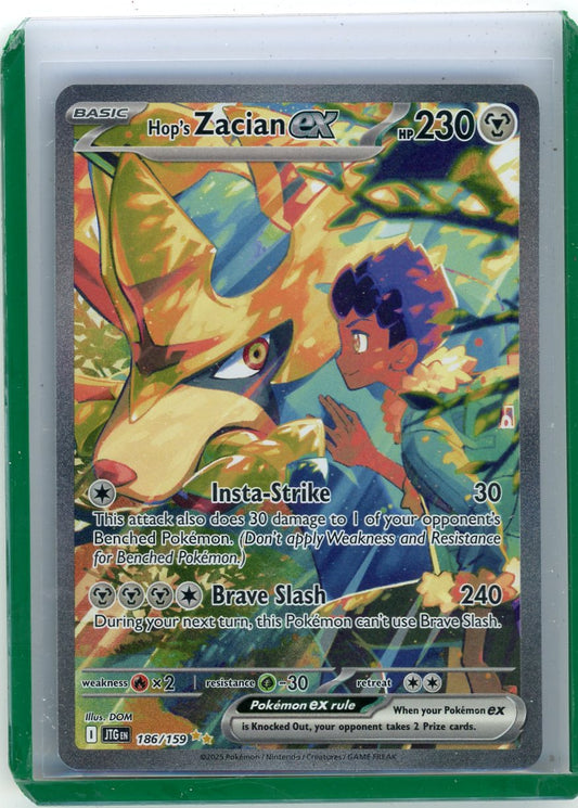 VortexRelic — Hop's Zacian ex Pokemon Journey Together Special Illustration Rare #186/159 – Official Pokemon TCG Product by VortexRelic