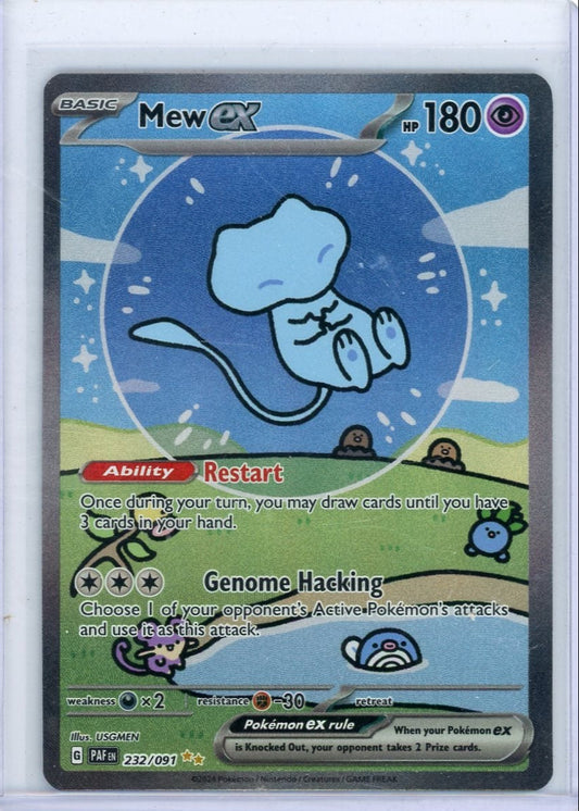 VortexRelic — Mew ex Pokemon Paldean Fates Special Illustration Rare #232/091 (Bubble Mew) – Official Pokemon TCG Product by VortexRelic
