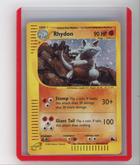 VortexRelic — Rhydon 2003 Pokemon Skyridge rare holo H27/H32 – Official Pokemon TCG Product by VortexRelic