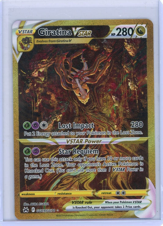 VortexRelic — Giratina Vstar Pokemon Crown Zenith Gold Galarian Gallery #GG69/GG70 – Official Pokemon TCG Product by VortexRelic