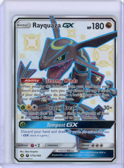 VortexRelic — Rayquaza GX Pokemon Celestial Storm Shiny Full-Art #177a/168 – Official Pokemon TCG Product by VortexRelic