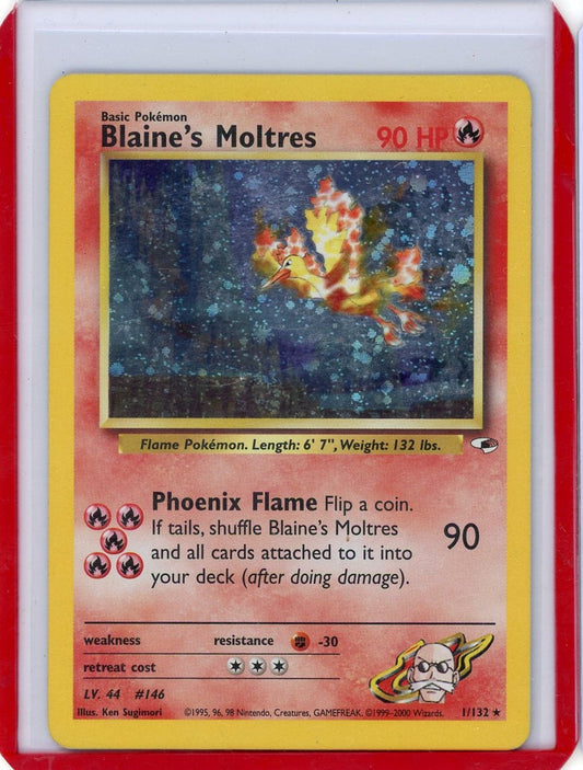 VortexRelic — Blaine's Moltres Pokemon Gym Heroes Holo #1/132 – Official Pokemon TCG Product by VortexRelic