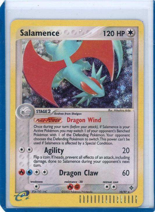 VortexRelic — Salamence Pokemon Dragon Holo #10/97 – Official Pokemon TCG Product by VortexRelic