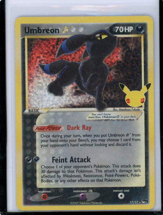 VortexRelic — Umbreon Gold Star Pokemon Celebrations Classic Collection #17/17 – Official Pokemon TCG Product by VortexRelic