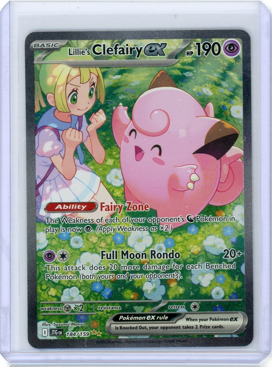 VortexRelic — Lillie's Clefairy ex Pokemon Journey Together Special Illustration Rare #184/159 – Official Pokemon TCG Product by VortexRelic