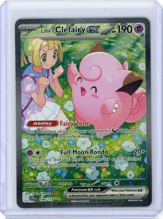 VortexRelic — Lillie's Clefairy ex Pokemon Journey Together Special Illustration Rare #184/159 – Official Pokemon TCG Product by VortexRelic