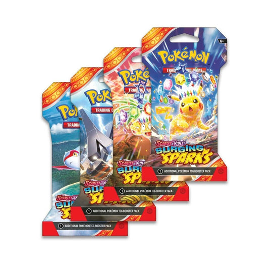 VortexRelic — Pokemon TCG Surging Sparks Sleeved - Booster Packs SET OF 4 – Authentic Japanese Pokemon Cards by VortexRelic